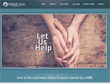 Tablet Screenshot of handclinicaustin.com